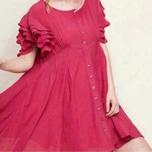 Umgee babydoll dress‎ color berry